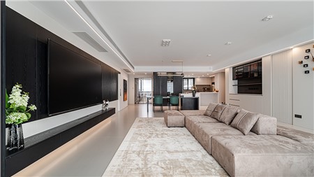 20.8w打造黑白極簡風(fēng)格的家180m² | 麗爾曼頓全房全屋定制